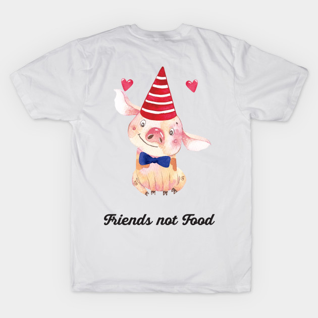 Friends not Food - piglet by susannefloe